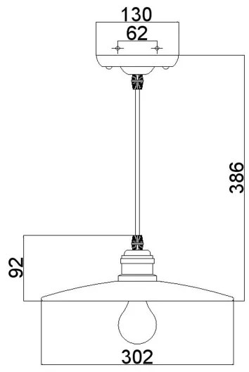 Lustră pe cablu URBAN RENEWAL 1xE27/60W/230V bronz Feiss