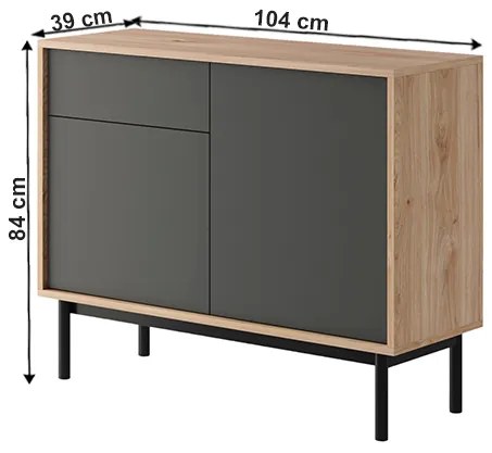 Comoda de grafit BERGEN BK104