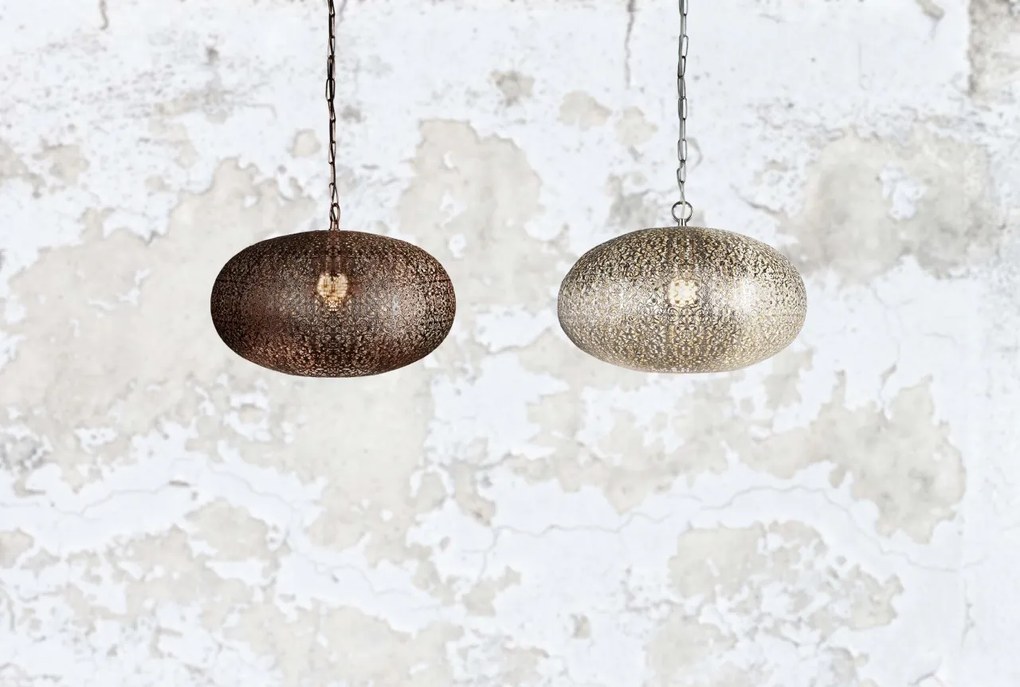 Lustra / Pendul design rustic Moroccan nickel 2672SS SRT