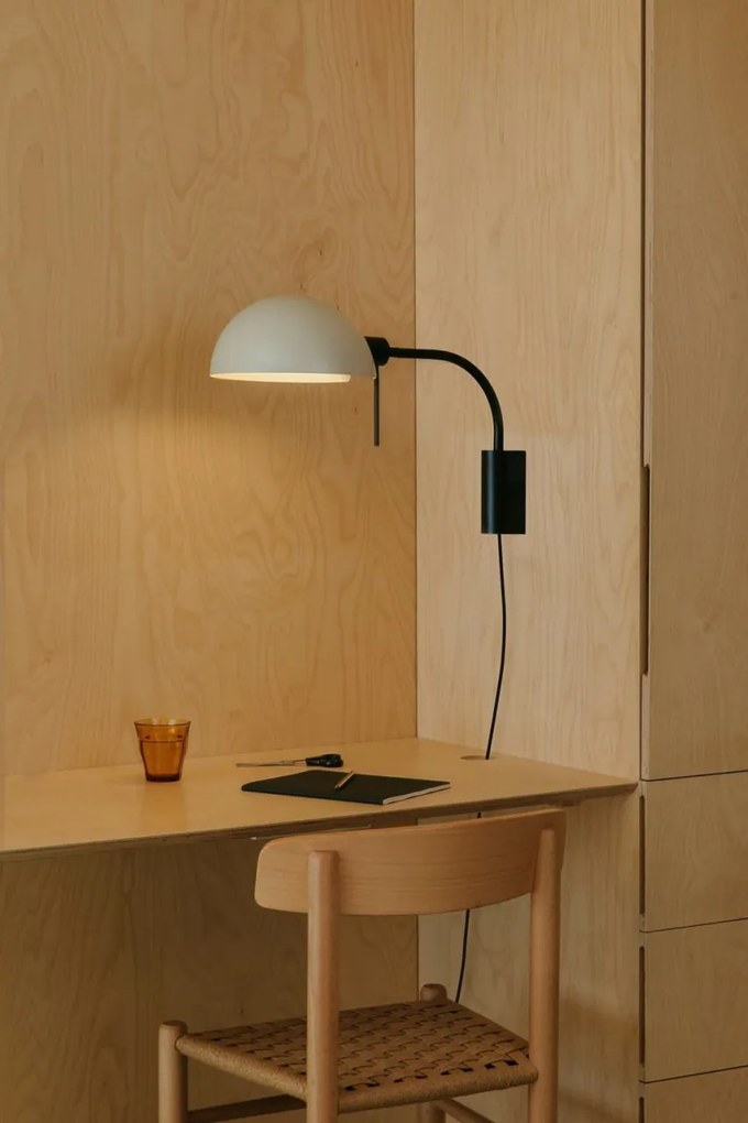 Aplica de perete metal ajustabila DOMINICA negru, bej