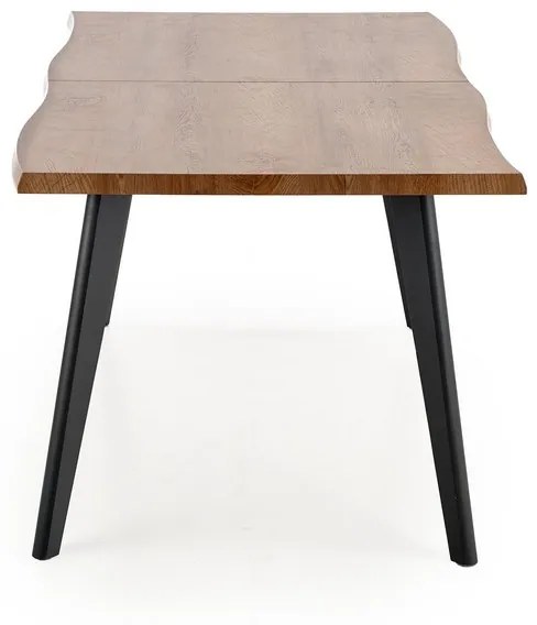 Masa de bucaterie Dickson II, lemn natural / negru
