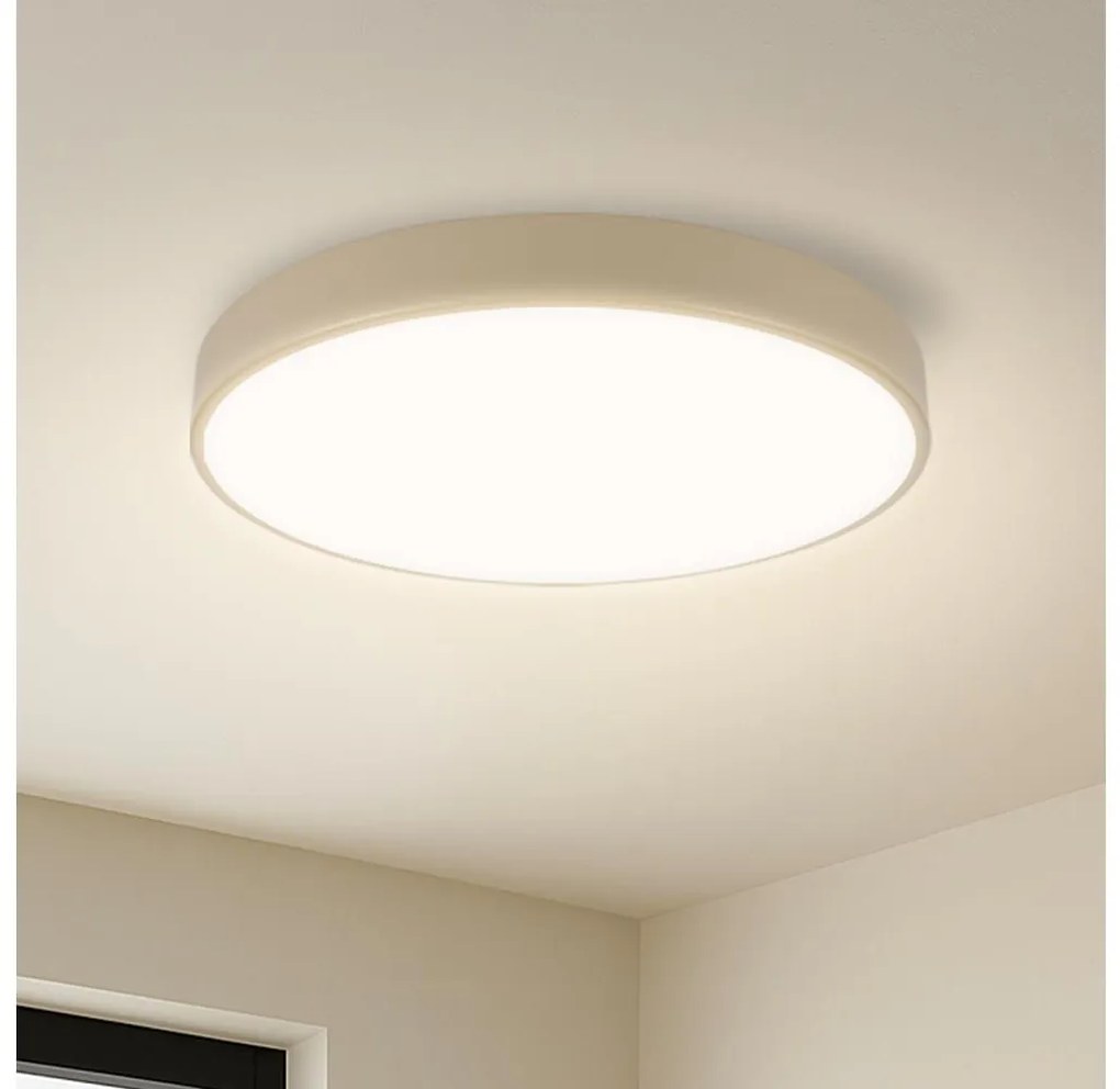 Brilagi - Lampă LED dimabilă pentru piscină, 48W, 230V, 3000–6000K, Ø 40 cm, bej + telecomandă