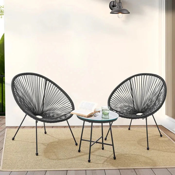 Juskys Set de balcon Ostana