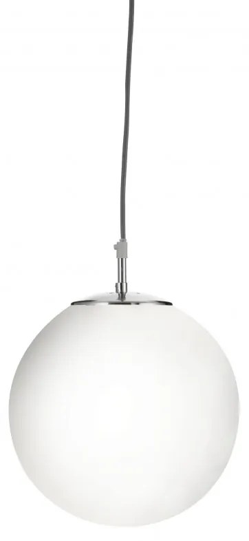 Lustra / Pendul design modern Ã25cm Atom silver / opal 6066 SRT