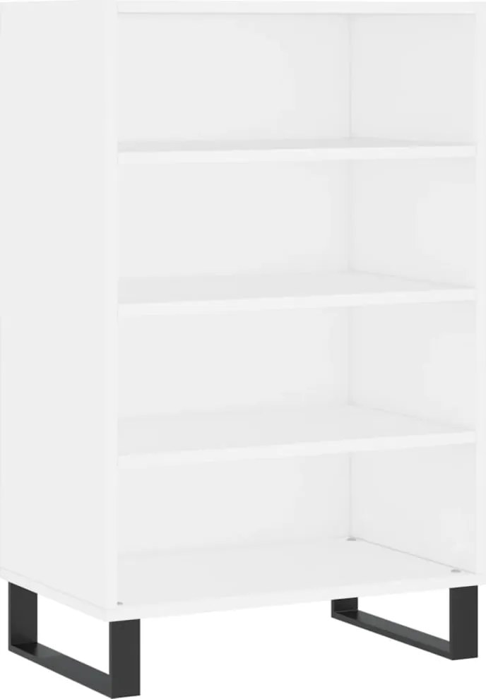 vidaXL Dulap înalt, alb, 57x35x90 cm, lemn compozit