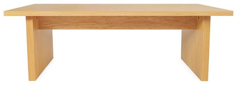 Măsuță de cafea în culoare naturală cu blat cu aspect de lemn de stejar 60x120 cm Stripe – Woodman