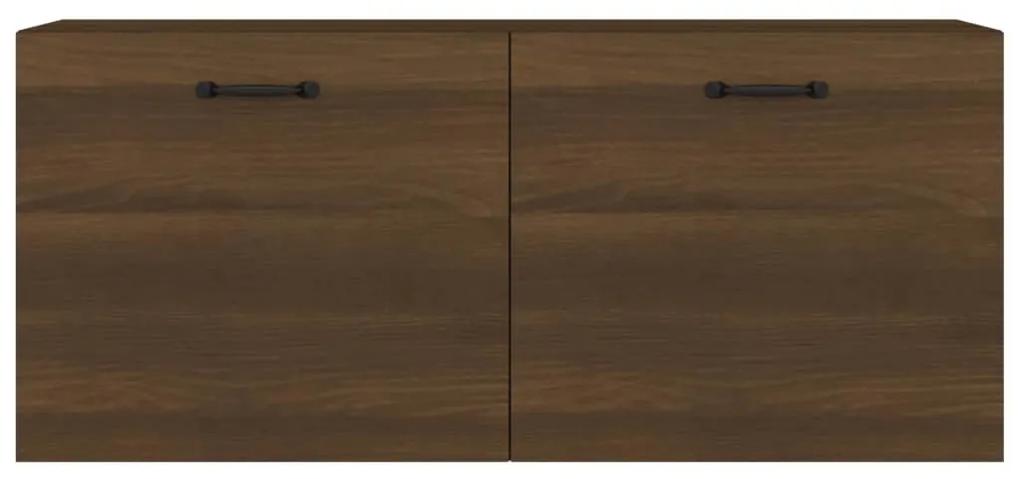 Dulap de perete, stejar maro, 80x35x36,5 cm, lemn prelucrat Stejar brun