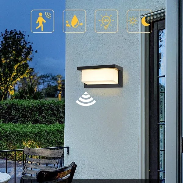 Aplică LED solară cu senzor Brilagi BRICKY LED/5W/6V IP65