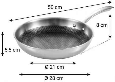 Tigaie Tescoma SteelCRAFT,  28 cm