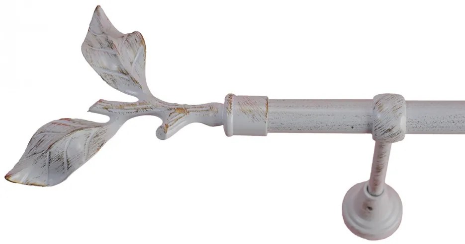Galerie simpla - galaz-simpla /19 -ALB antichizat (Alege marime: 200 cm)