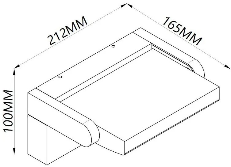 Aplica de perete exterior LED, Protectie IP54, Senzor de miscare, Cooper negru MA-8473