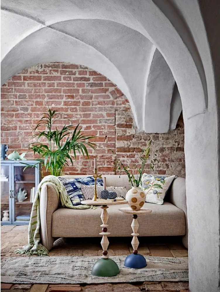 Măsuță auxiliară rotundă din lemn de brad ø 40 cm Mannelli – Bloomingville