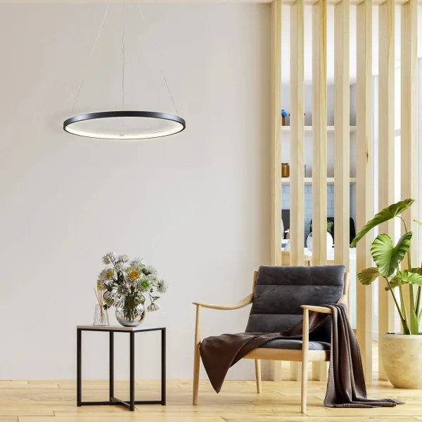 Lustră LED pe cablu LEA LED/20W/230V 4000K d. 50 cm negru