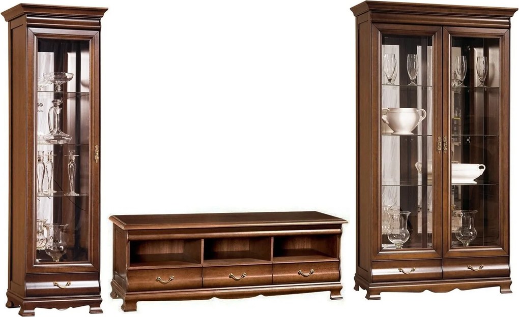 Set lemn masiv nuc Living Harper 3 Piese