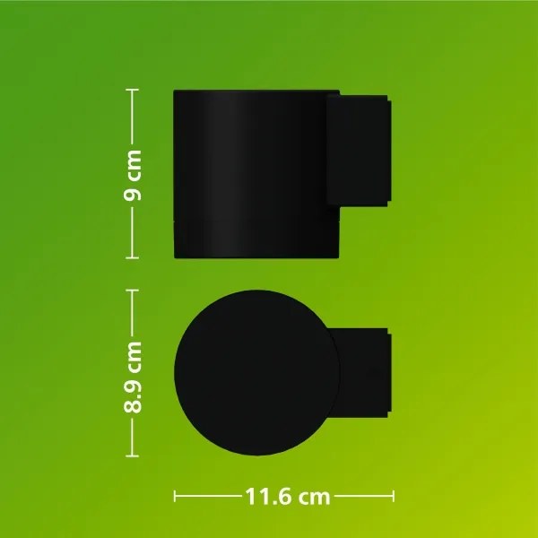 Philips - Aplică de perete pentru exterior FYLX 1xGU10/5W/230V neagră IP44