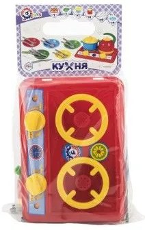 Set vase cu aragaz din plastic - 22x16cm cu accesorii