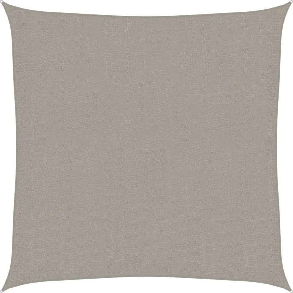 vidaXL Pânză parasolar, gri deschis, 3,6x3,6 m, pătrat, 160 g/m², HDPE