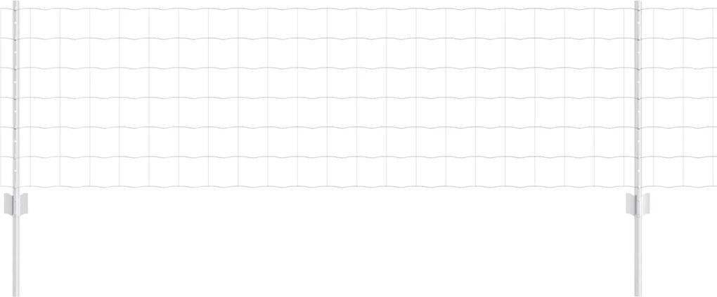 vidaXL Gard cu Stâlp Argintiu 0,6 x 10 m Oțel