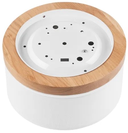 Plafonieră BELLADONNA 1xE27/15W/230V d. 30 cm alb/stejar Brilagi