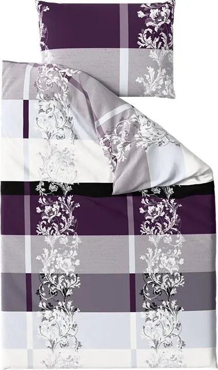 Lenjerie de pat din polibumbac LUXURY mov Dimensiune lenjerie de pat: 2 buc 70 x 90 cm | 200 x 220 cm