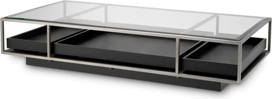 Masuta de cafea design LUX Roxton, negru