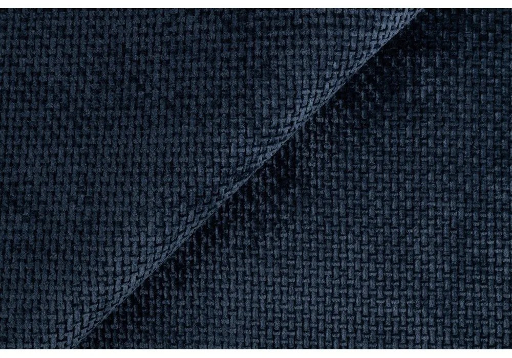 Canapea albastru-închis cu tapițerie din chenille 200 cm Freya – Ropez