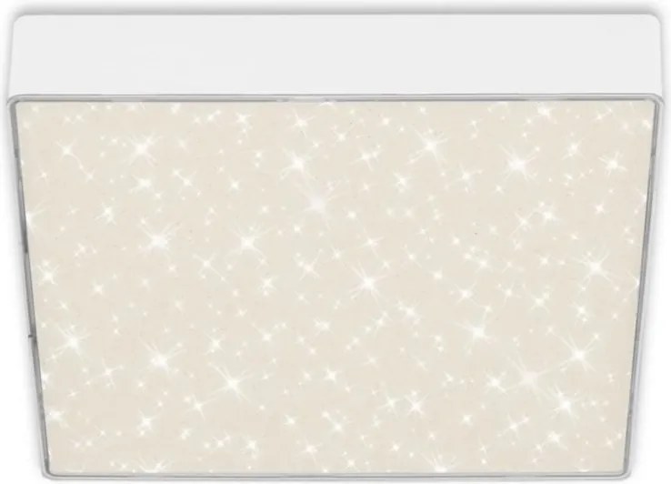 Mini Plafoniera LED alb cu efect starlight STAR SKY 21x21cm