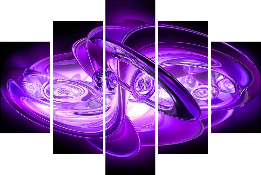 Tabloul fractalilor în violet (150x105 cm)