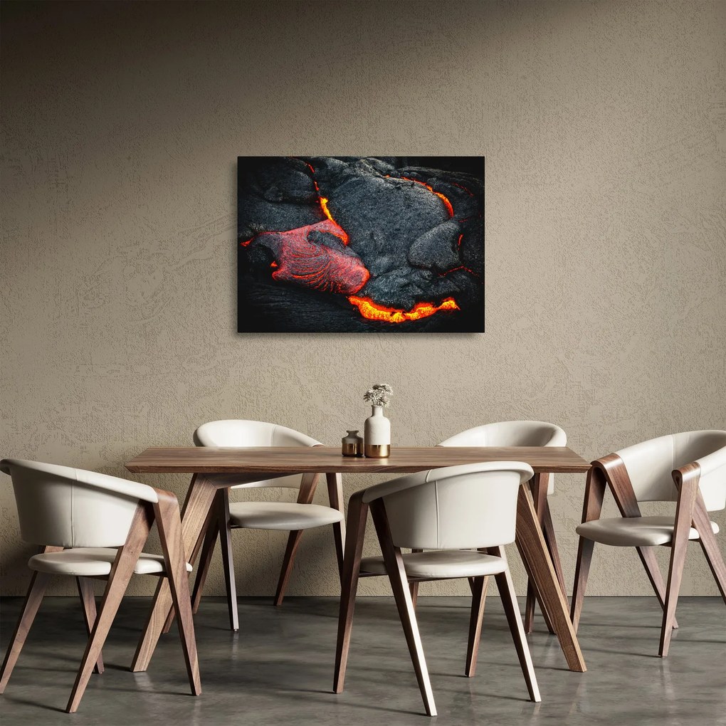 Tablou pe sticlă - Lava (70x50 cm)