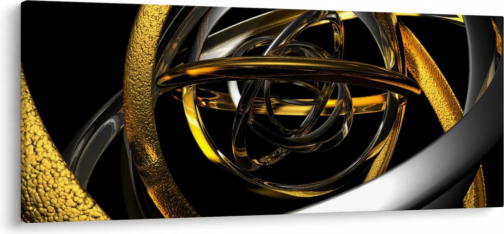 Tablou cu abstracție modernă (120x50 cm)