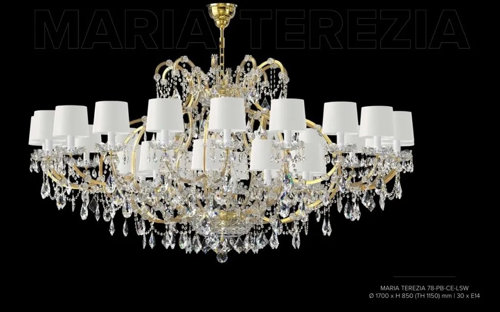 Candelabru Cristal Bohemia Exclusive 30 brate MARIA TEREZIA 78