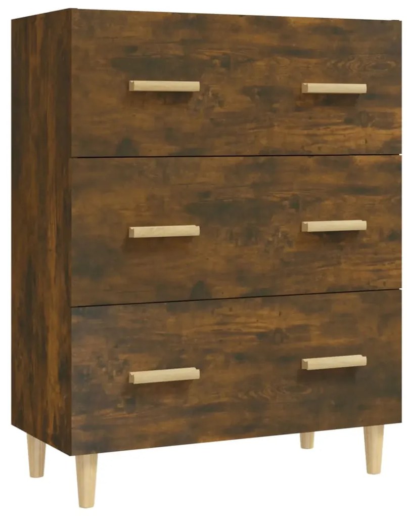 817345 vidaXL Servantă, stejar fumuriu, 70x34x90 cm, lemn prelucrat