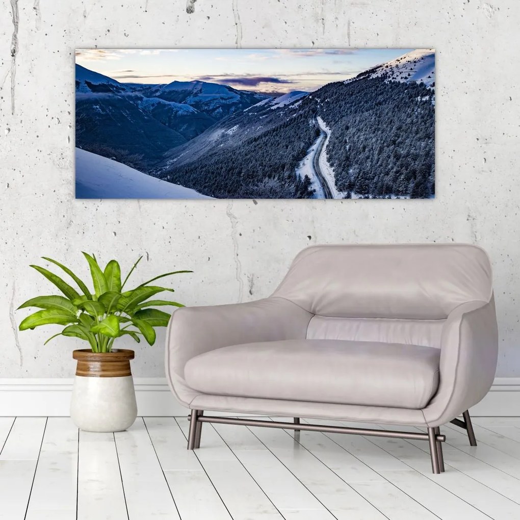 Tablou - Pantă înzăpezită (120x50 cm)