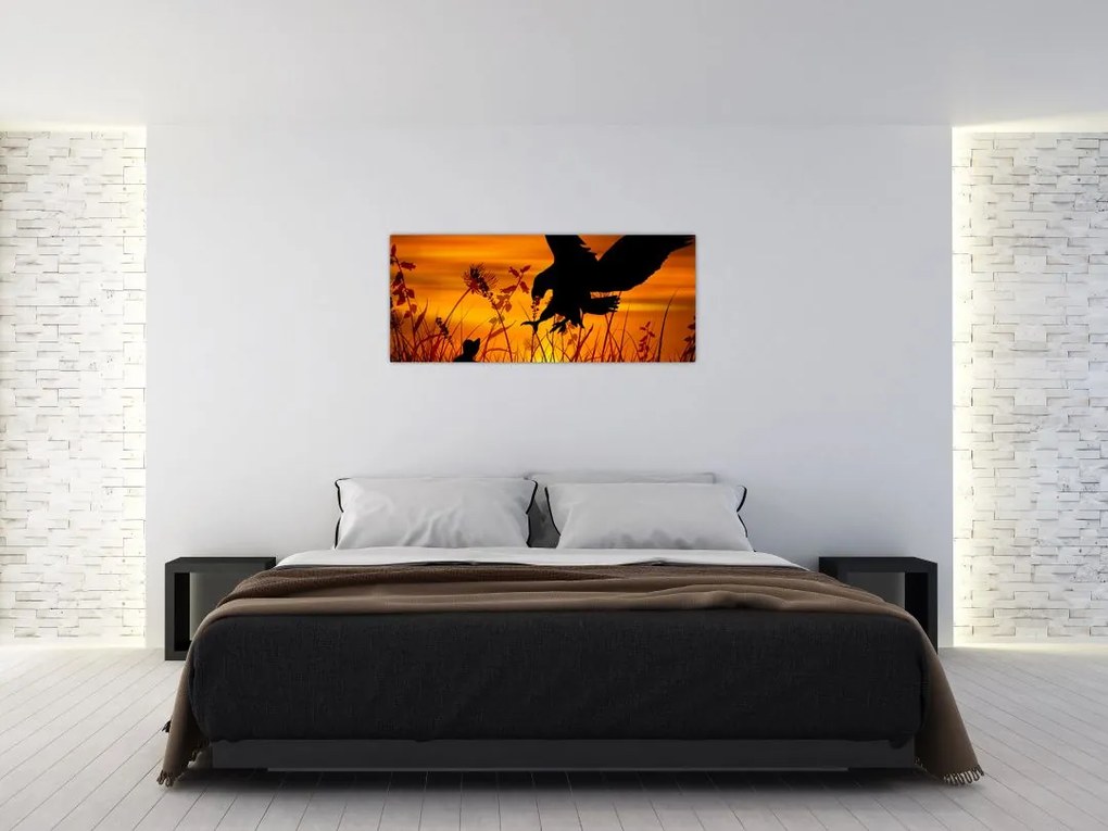 Tablou cu silueta prădătorului (120x50 cm)