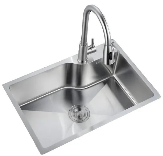 Chiuveta Bucatarie Profesionala , Inox, GW INOX SATIN, 75X45 CM