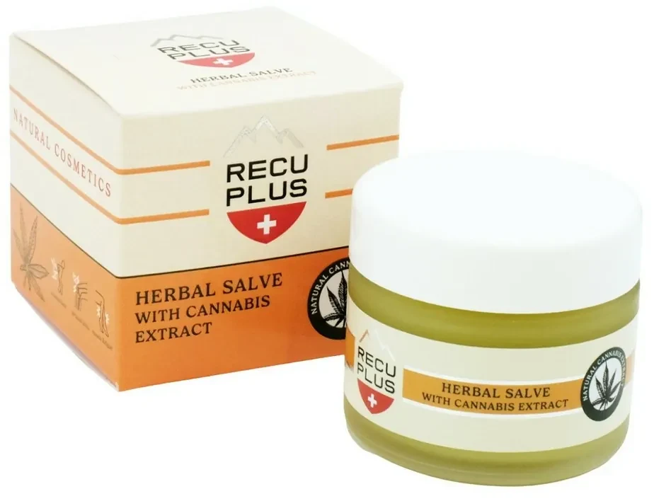 Cremă pe bază de plante RECUPLUS cu extract decânepă, 50 ml