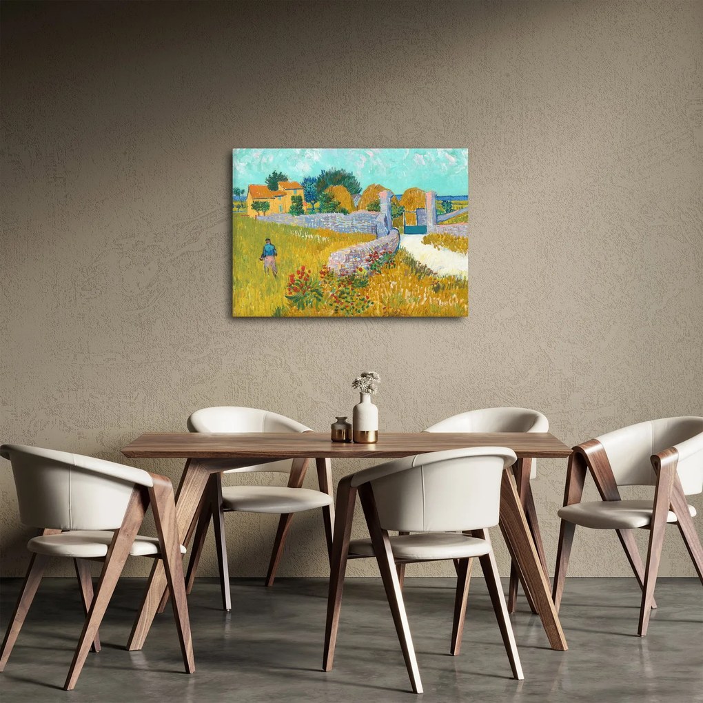 Tablou - Vincent van Gogh, Farmhouse in Provence, reproducere (70x50 cm)