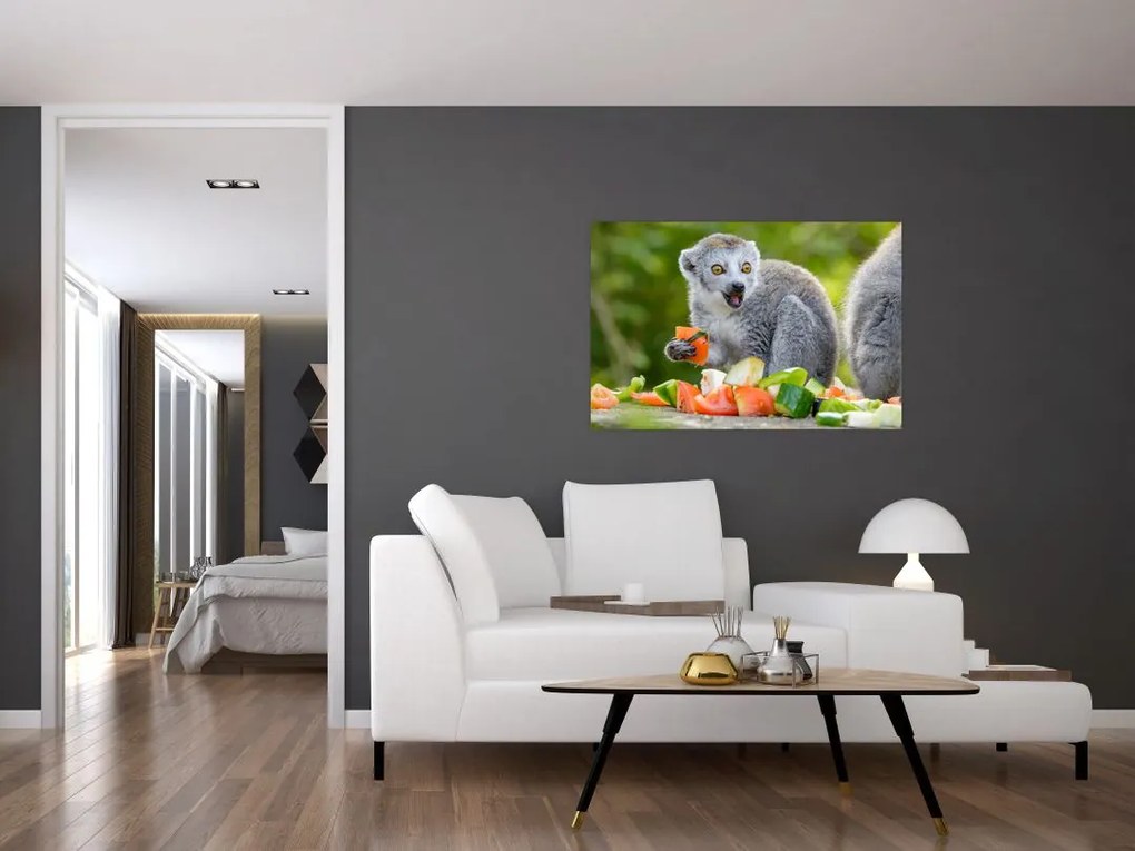 Tablou cu lemur (90x60 cm)