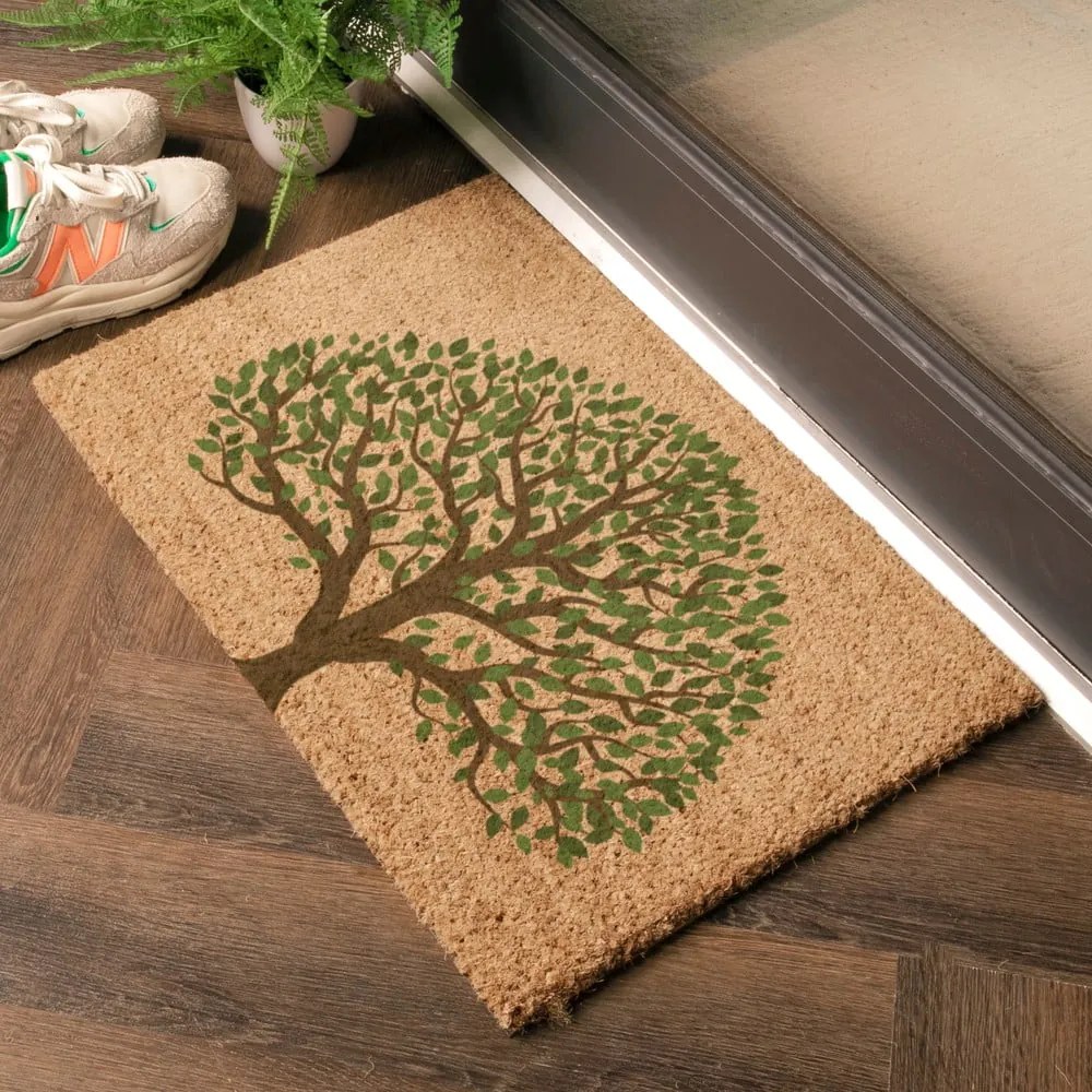 Covoraș de intrare din fibre de nucă de cocos 40x60 cm Tree of Life – Artsy Doormats