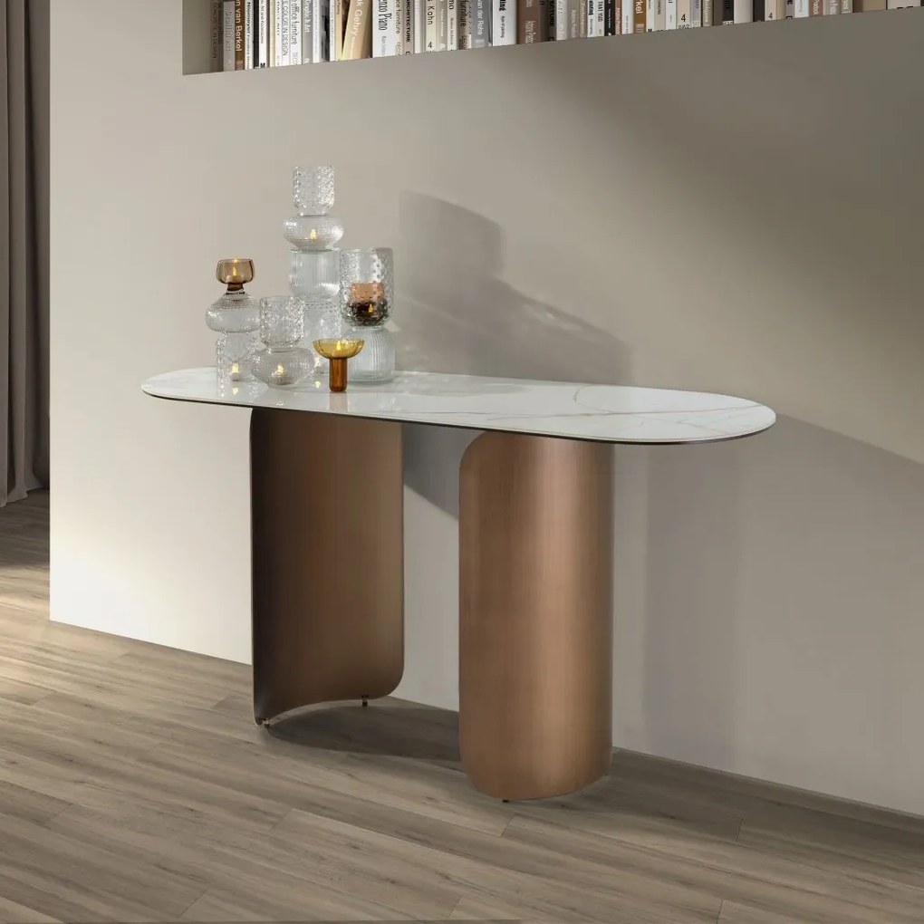 Consola design LUX Porcelain Marble
