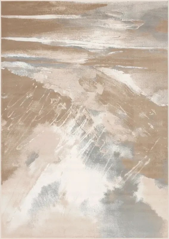 Covor Abstract Bizar Dark Beige Selectează mărime: 080 X 150