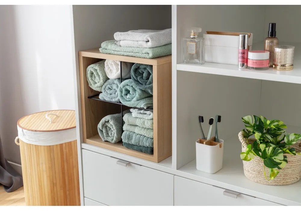 Coș rotund din bambus pentru rufe Compactor Round