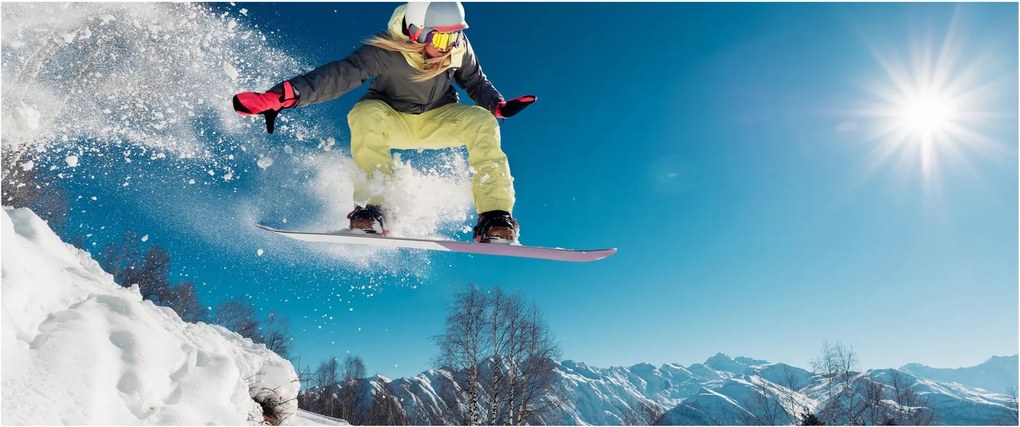 Tablou - Snowboarder (120x50 cm)