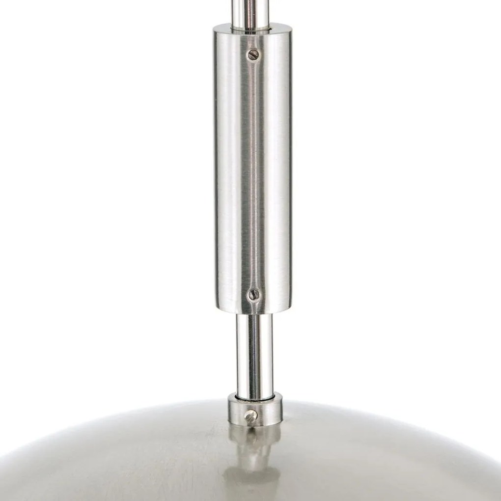 Lustra, Pendul realizat manual ARTDESIGN 30cm, crom satinat/ alb opac