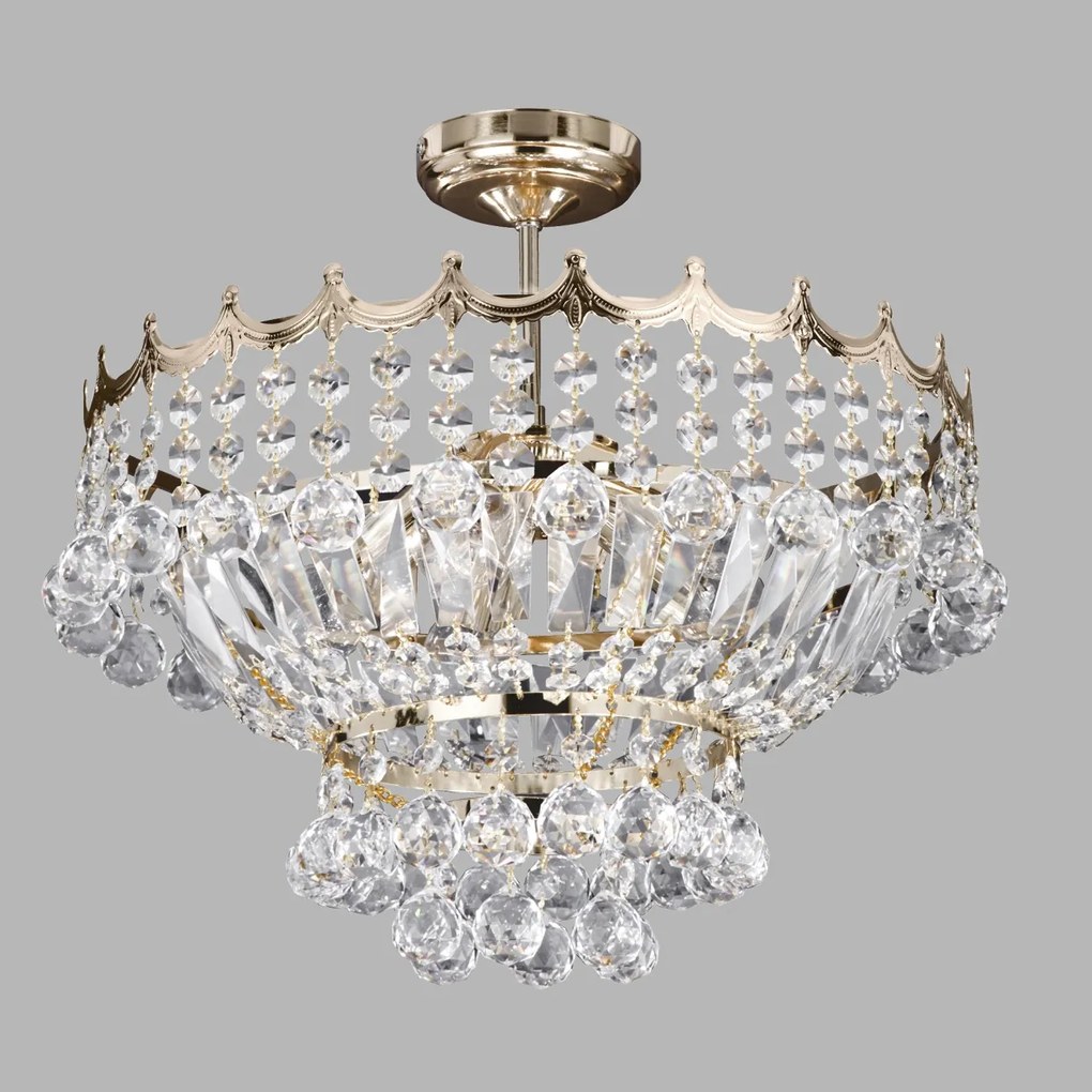 Lustra cristal design LUX Versailles 5L 9113-39GO SRT