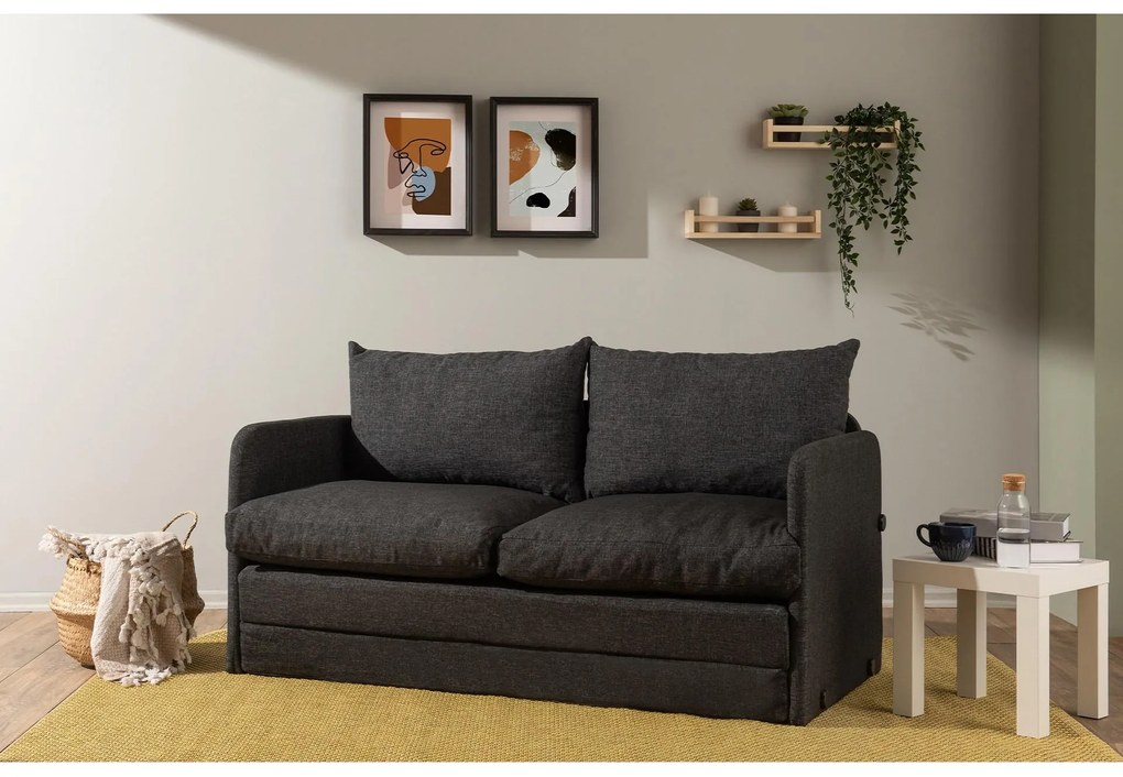 Canapea extensibilă Sagoretti XL (gri închis). 1107023