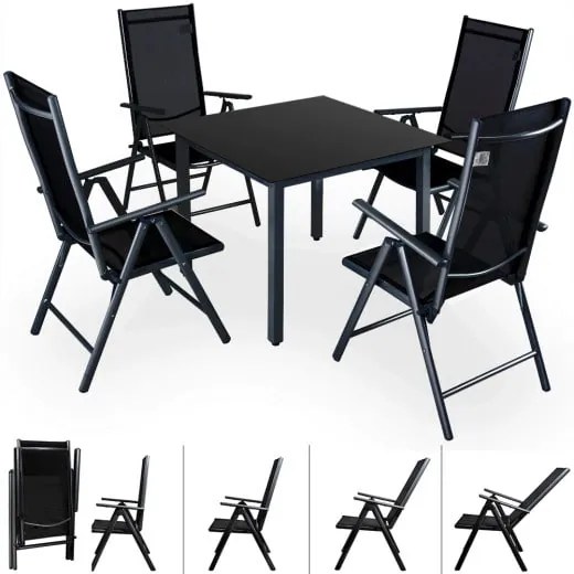 Deuba Ansamblu aluminiu ALU 1 + 4 - Negru