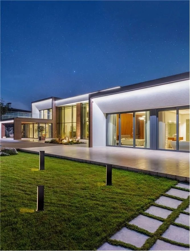 Stalp LED de exterior pentru terasa sau gradina, SASSO H-40cm