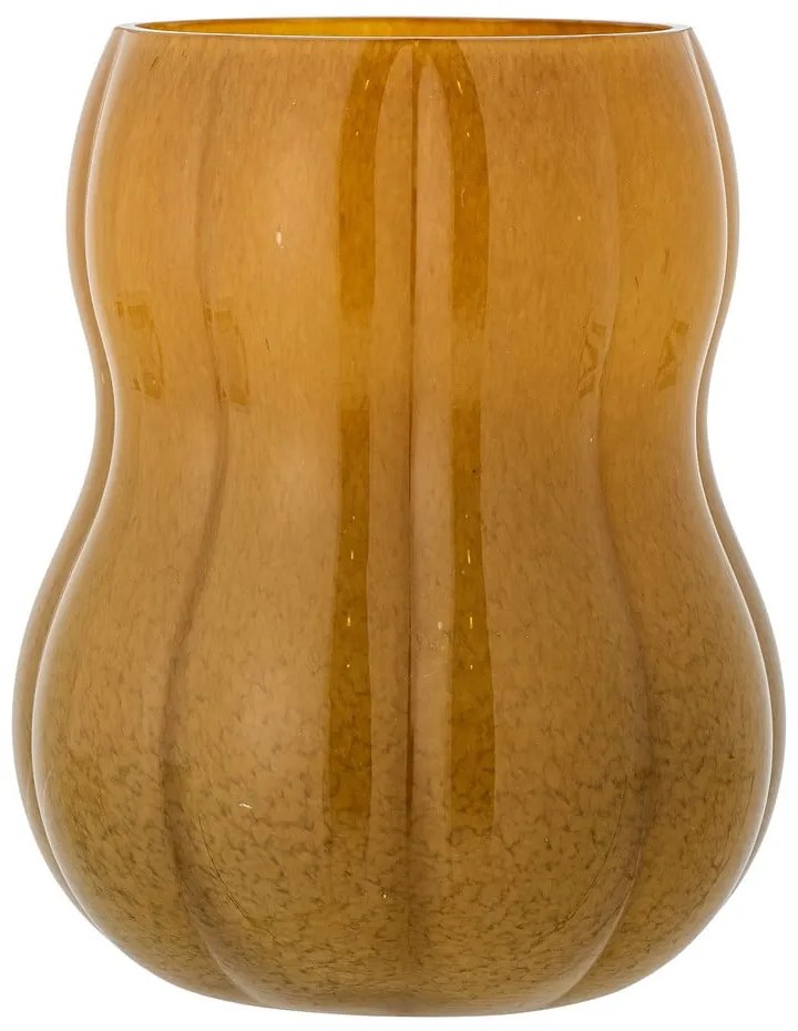 Vază maro din sticlă lucrată manual (înălțime 20 cm) Pumpkin – Bloomingville