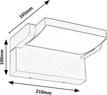Aplică LED de exterior Brilagi ANKLE LED/18W/230V 3000K IP65